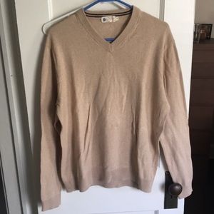 NWOT J Crew Cotton and Cashmere V Neck Sweater